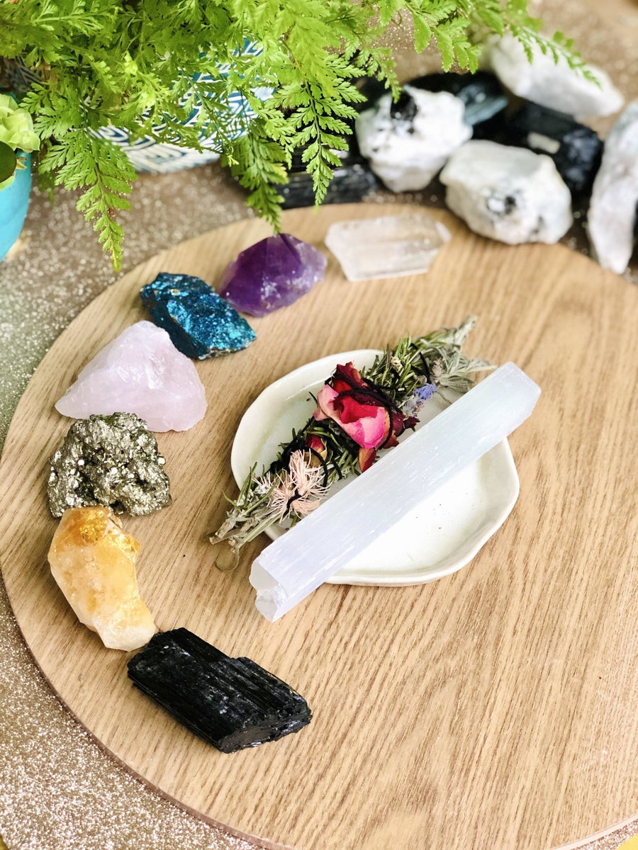 7 Chakra Raw Crystal Healing Set - Sentient Creations