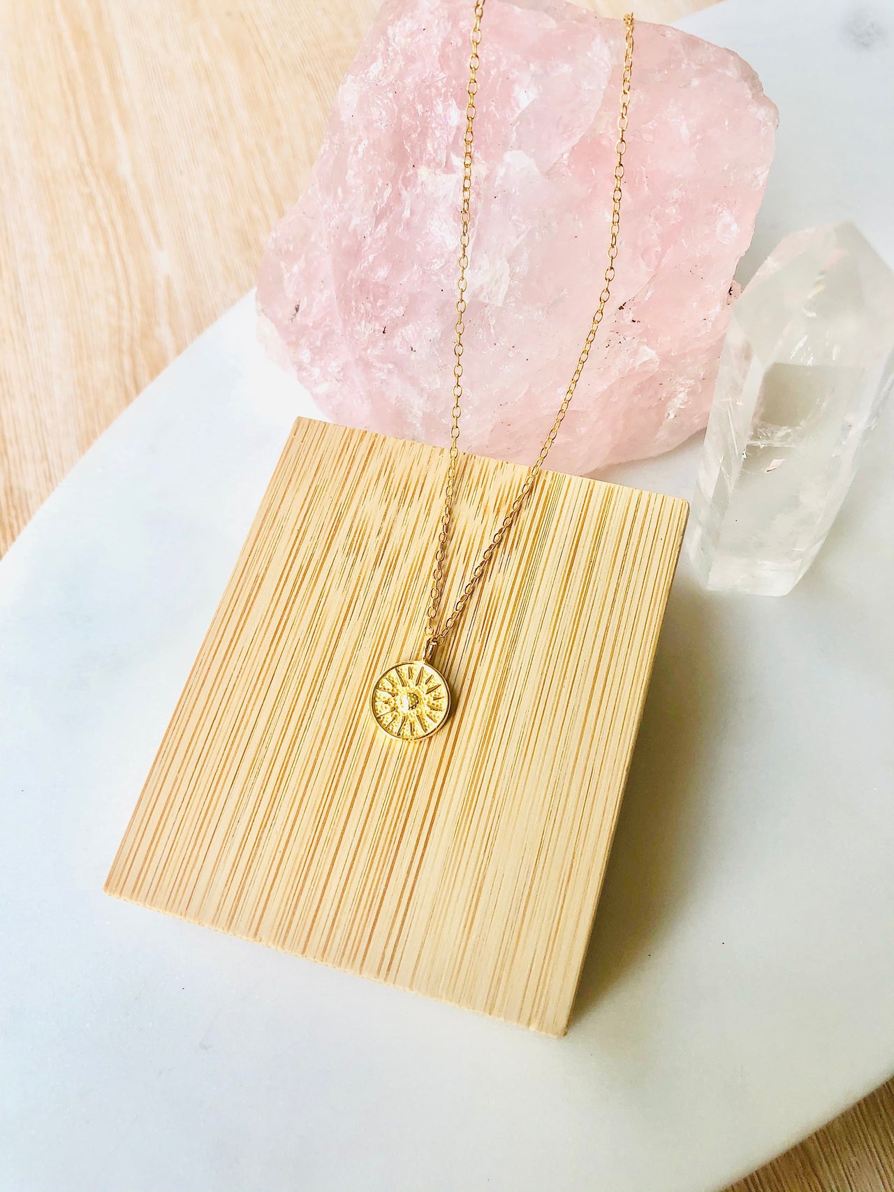 Salute to the Sun ~ 18k Gold Coin Pendant