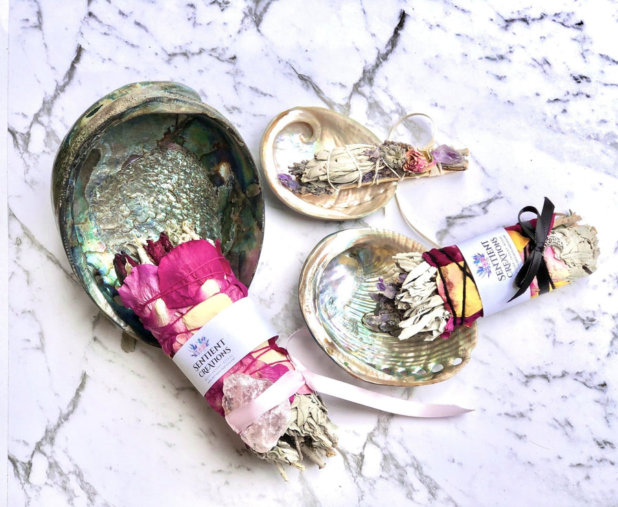 Abalone Shell Smudge Bowl - Sentient Creations