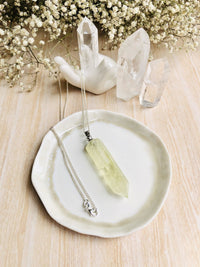 Thumbnail for Citrine ~ Essential Oil Carrier Crystal Necklace - Sentient Creations