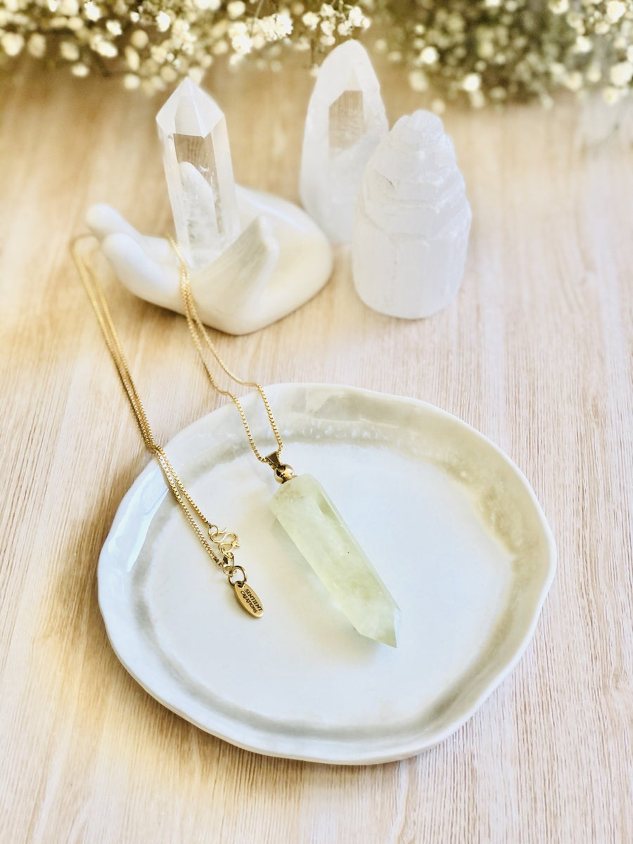 Citrine ~ Essential Oil Carrier Crystal Necklace - Sentient Creations