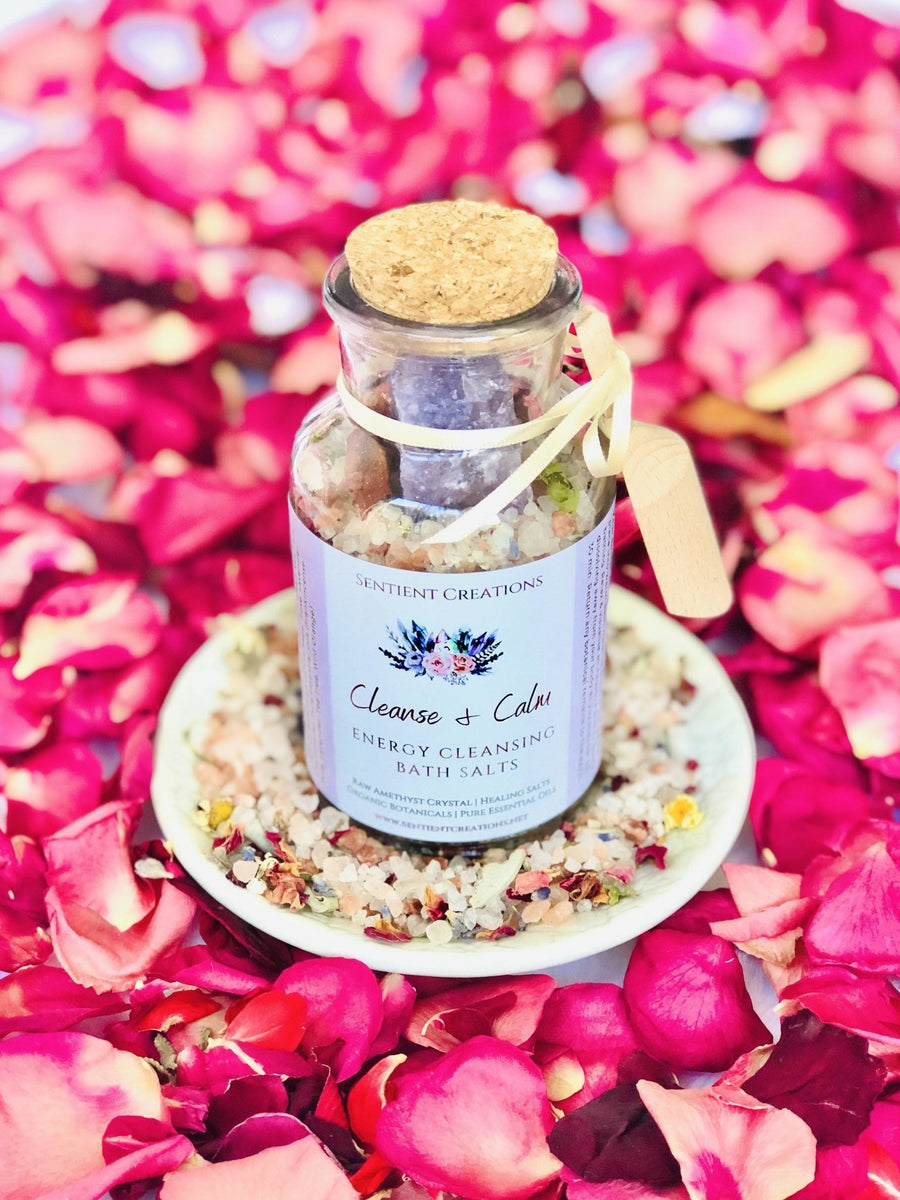 Cleanse & Calm Energy Cleansing Bath Salts - Sentient Creations