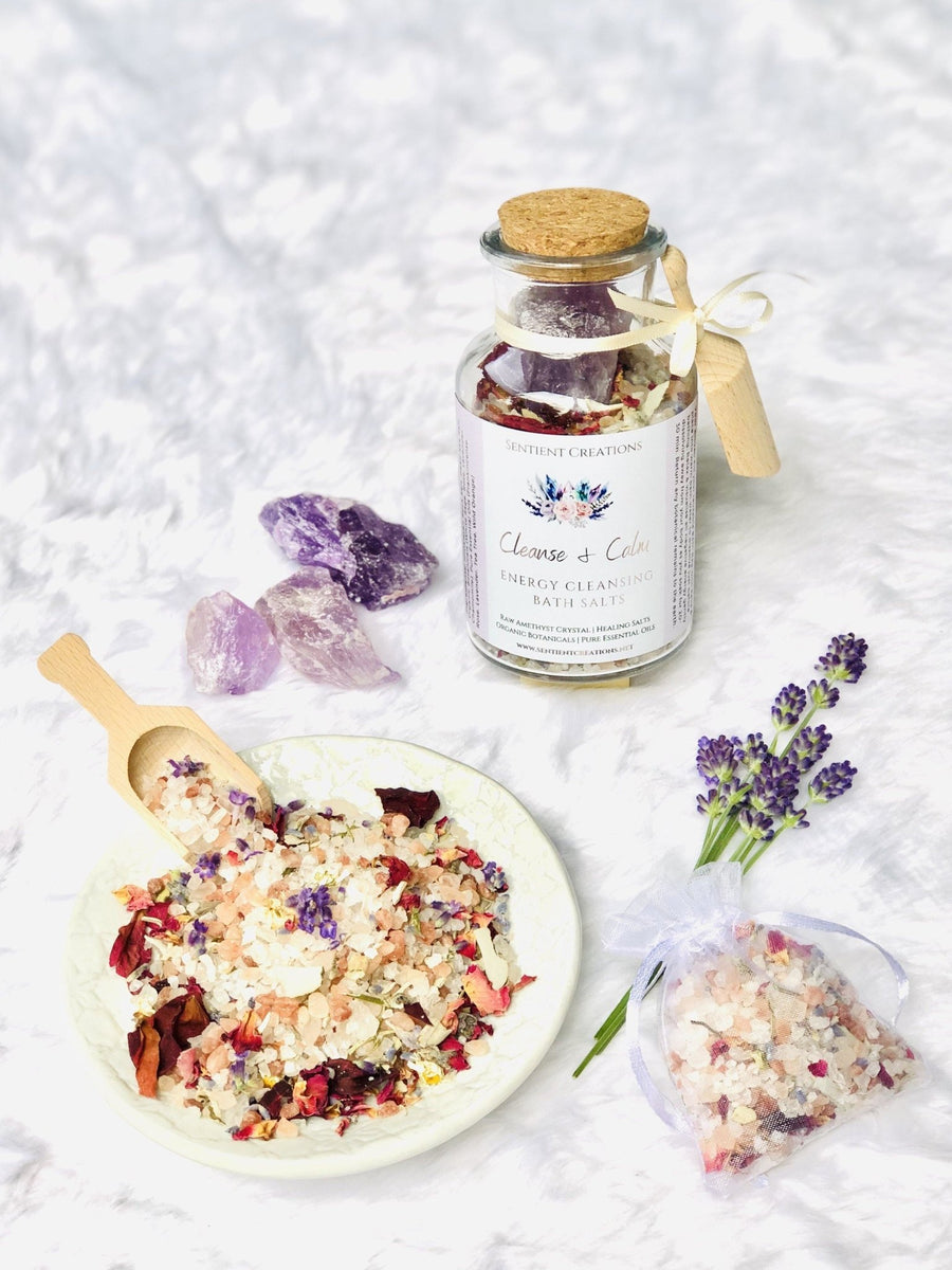 Cleanse & Calm Energy Cleansing Bath Salts - Sentient Creations