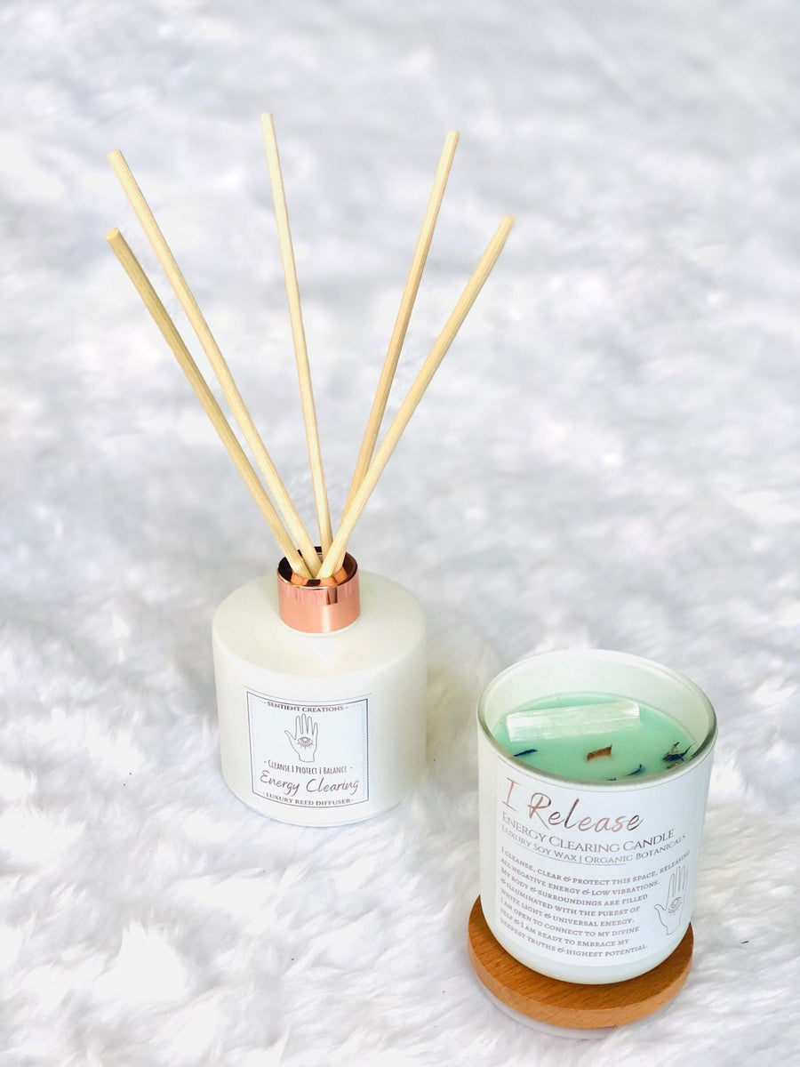 "I Release" Energy Cleansing Luxury Reed Diffuser - Sentient Creations