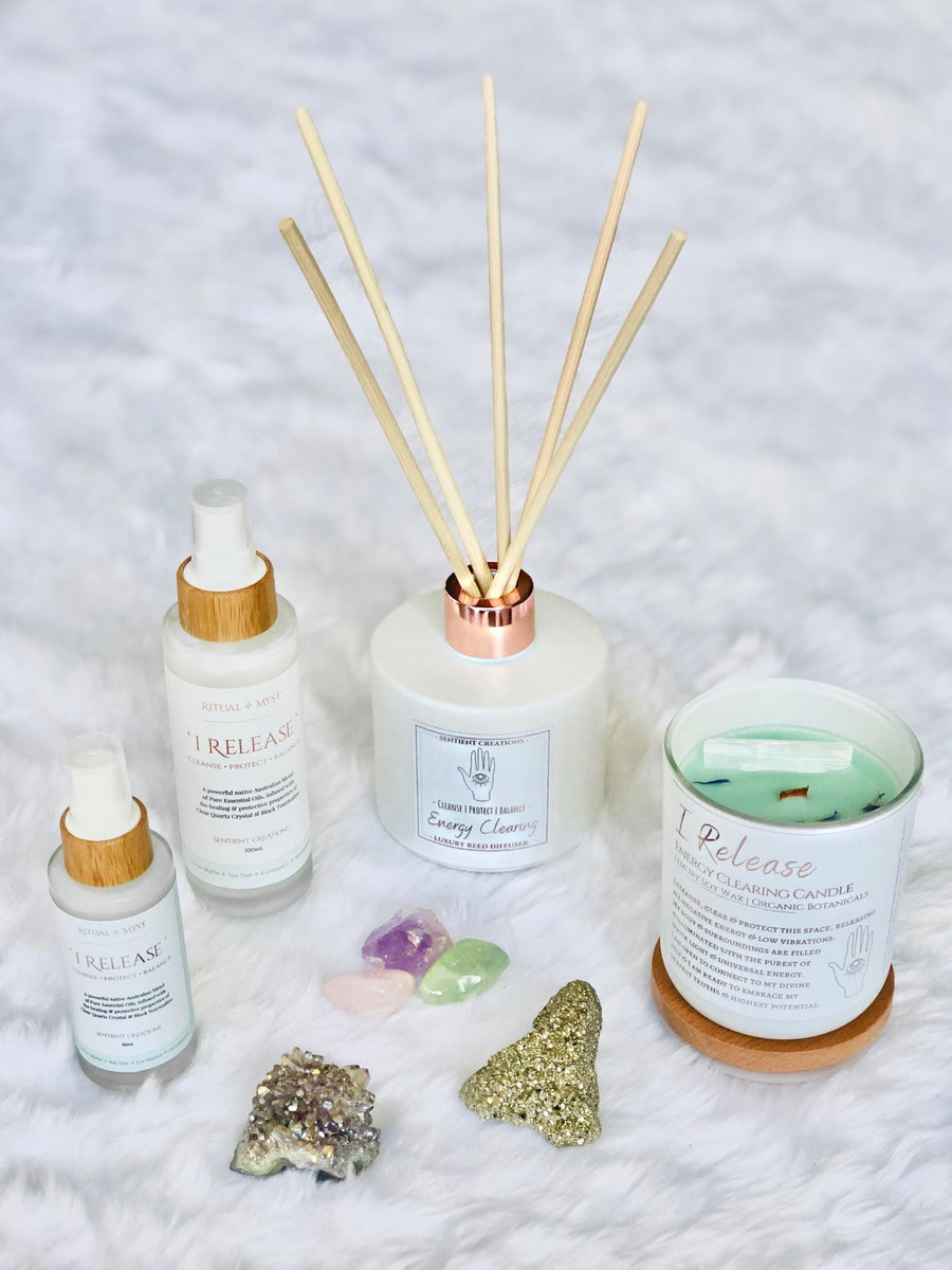"I Release" Energy Cleansing Luxury Reed Diffuser - Sentient Creations