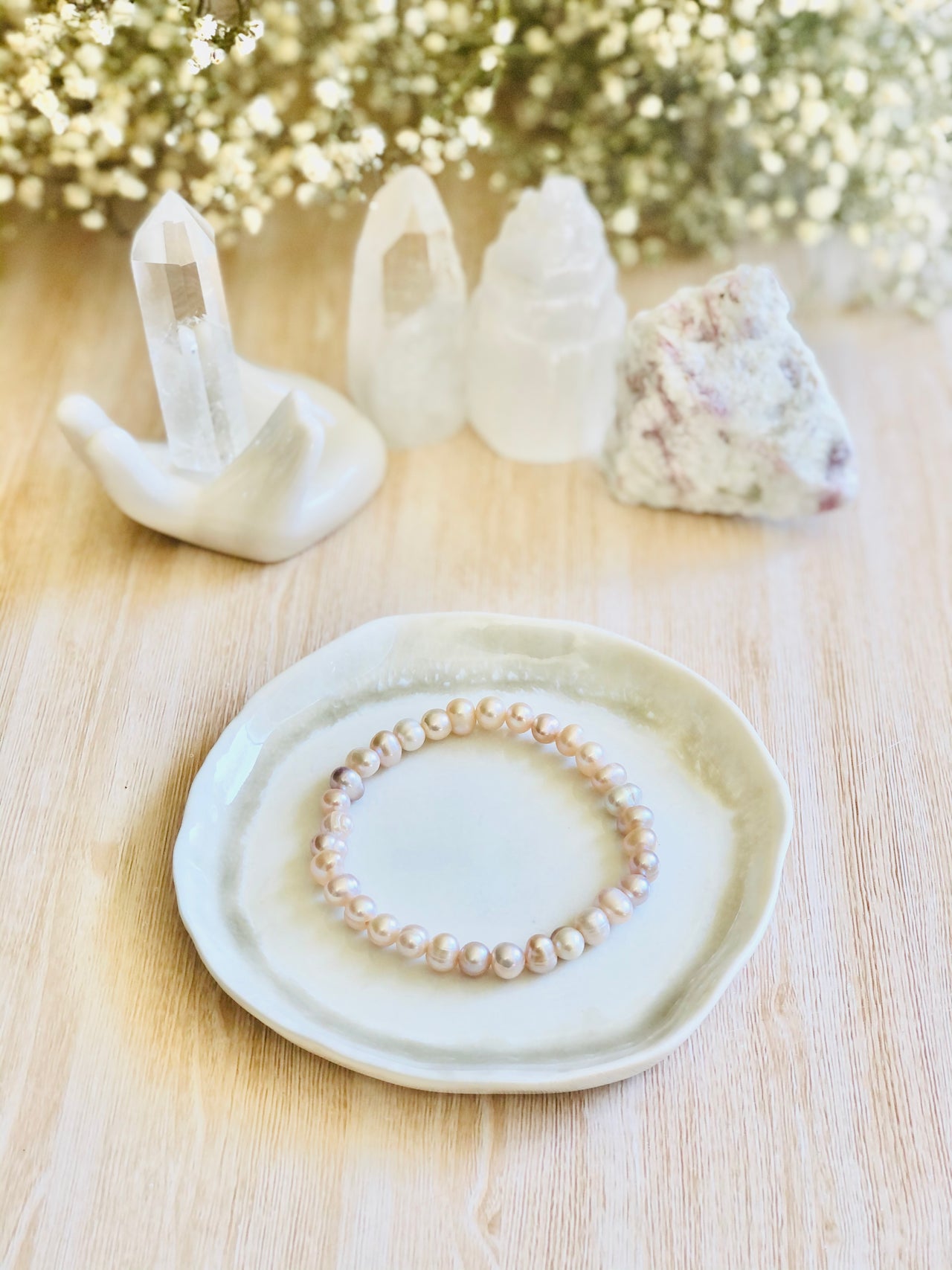 Pink Freshwater Pearl Bracelet