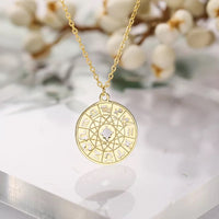 Thumbnail for Cosmic Light ~ Dainty Zodiac Necklace 18k Gold
