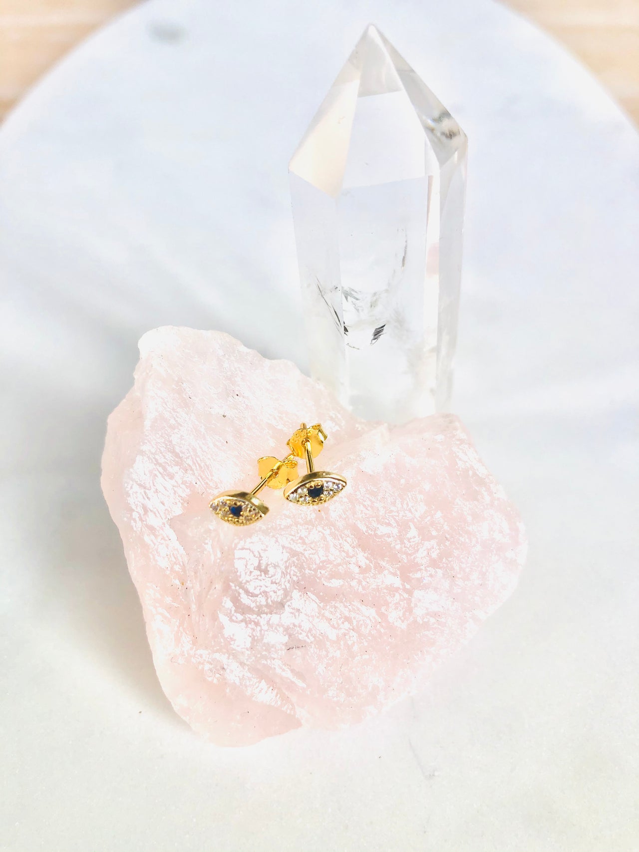 Gold Protective Eye Studs