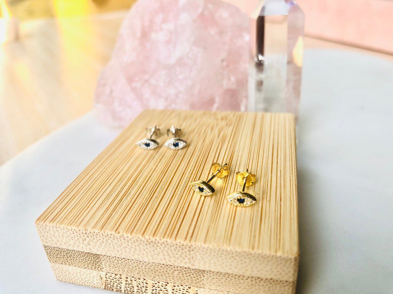 Gold Protective Eye Studs