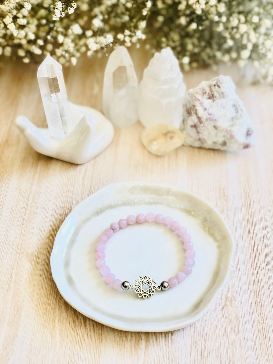 Rose Quartz ~ Heart Chakra Crystal Bracelet