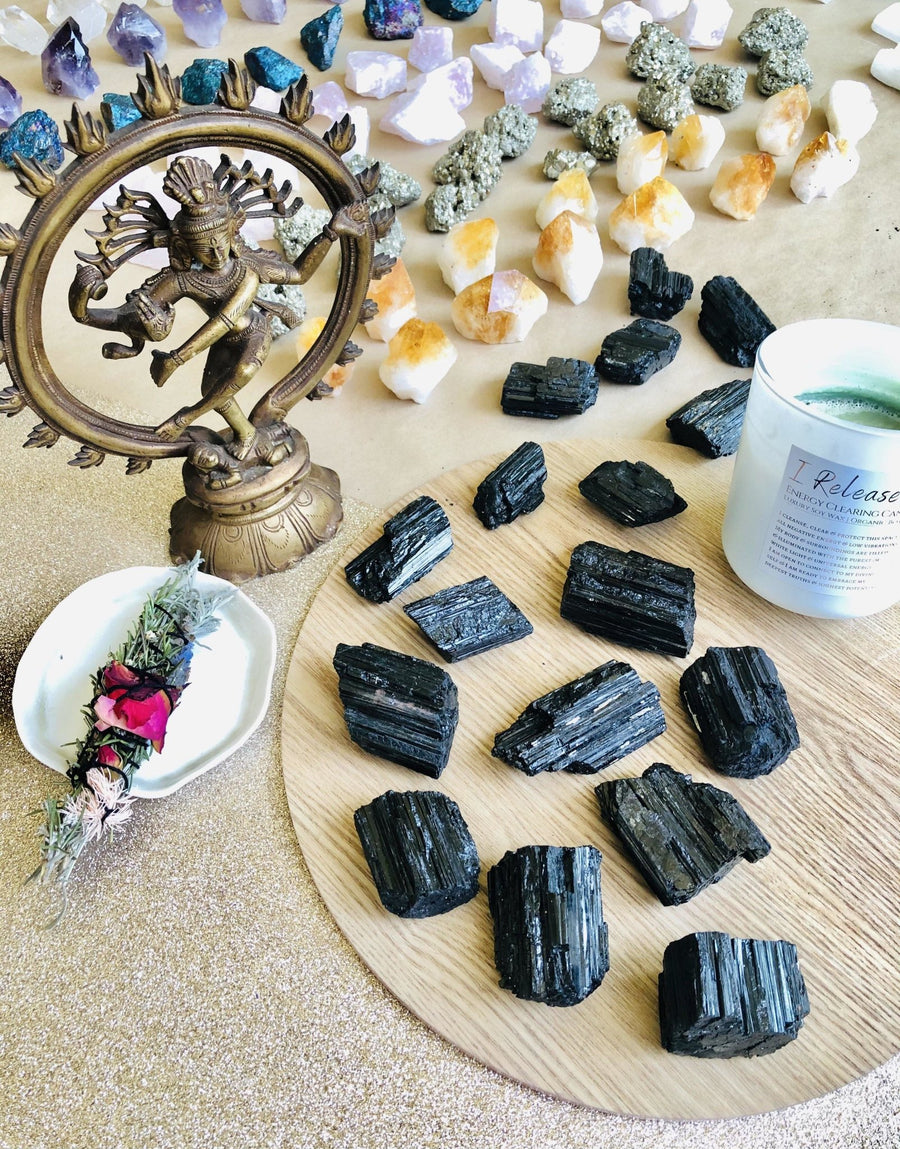 Large Raw Black Tourmaline - Sentient Creations