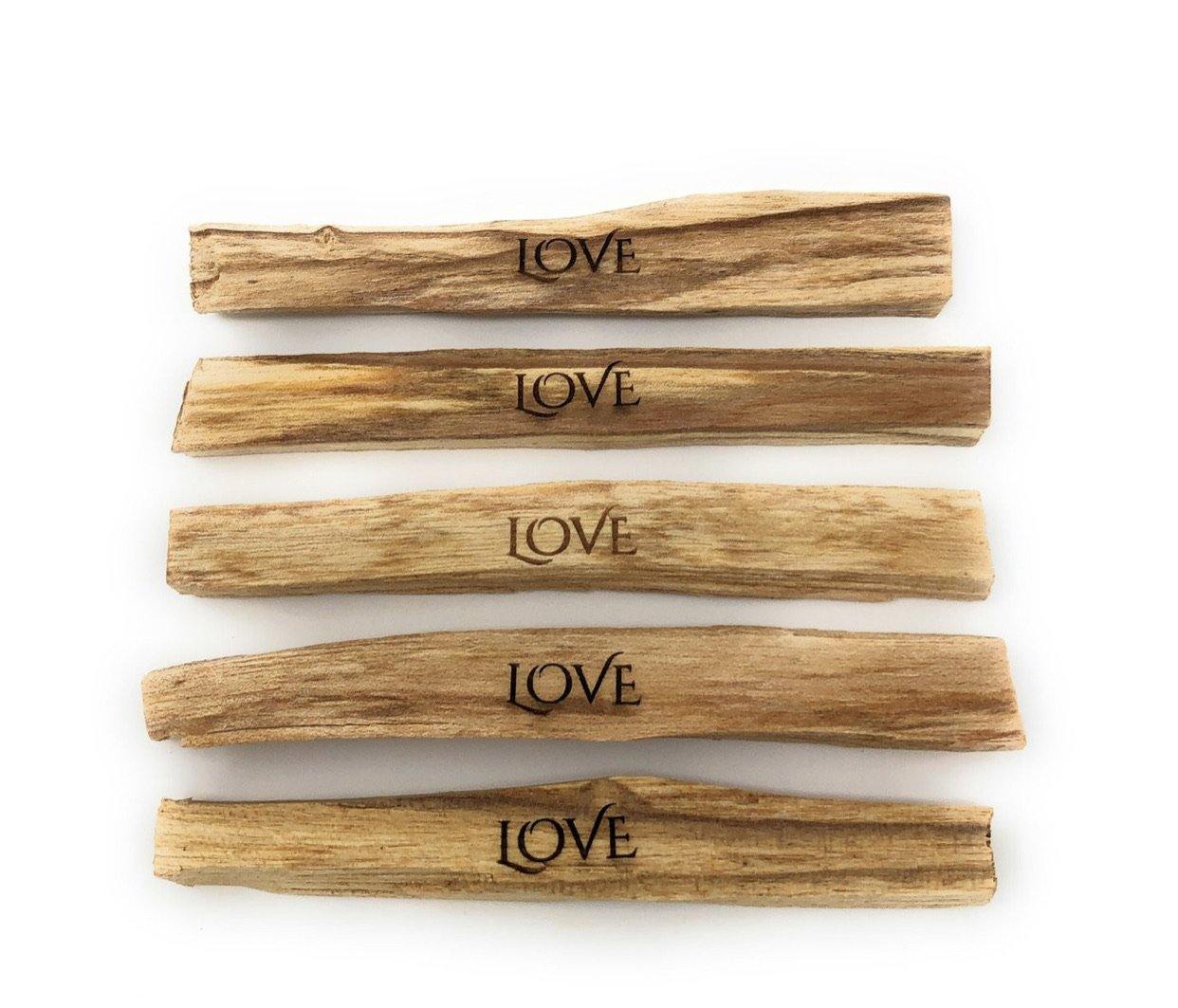 Love Sticks- Laser Engraved Palo Santo - Sentient Creations