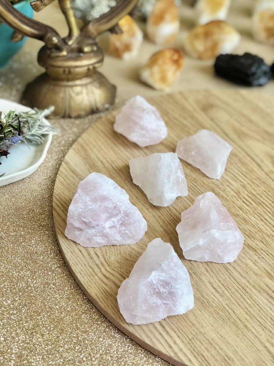 Raw Rose Quartz - Sentient Creations